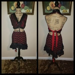 2 piece tribal belly dance costume. Plus size